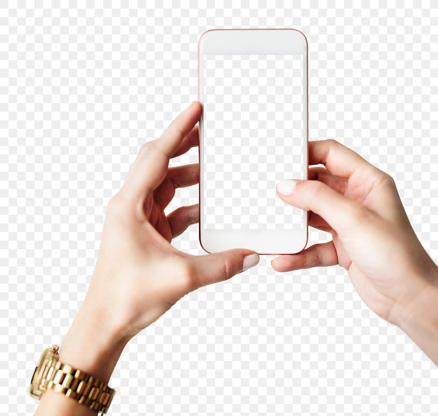 Download Hand with a phone mockup png | Royalty free stock ...