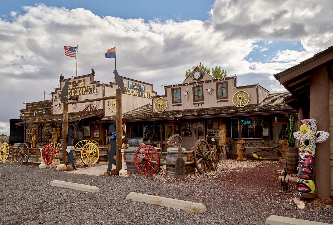 The Double Eagle Trading Company in Williams, a small town in northern Arizona, south of Grand Canyon National Park.... The Double Eagle Trading Company in Williams, a small town in northern Arizona, south of Grand Canyon National Park....