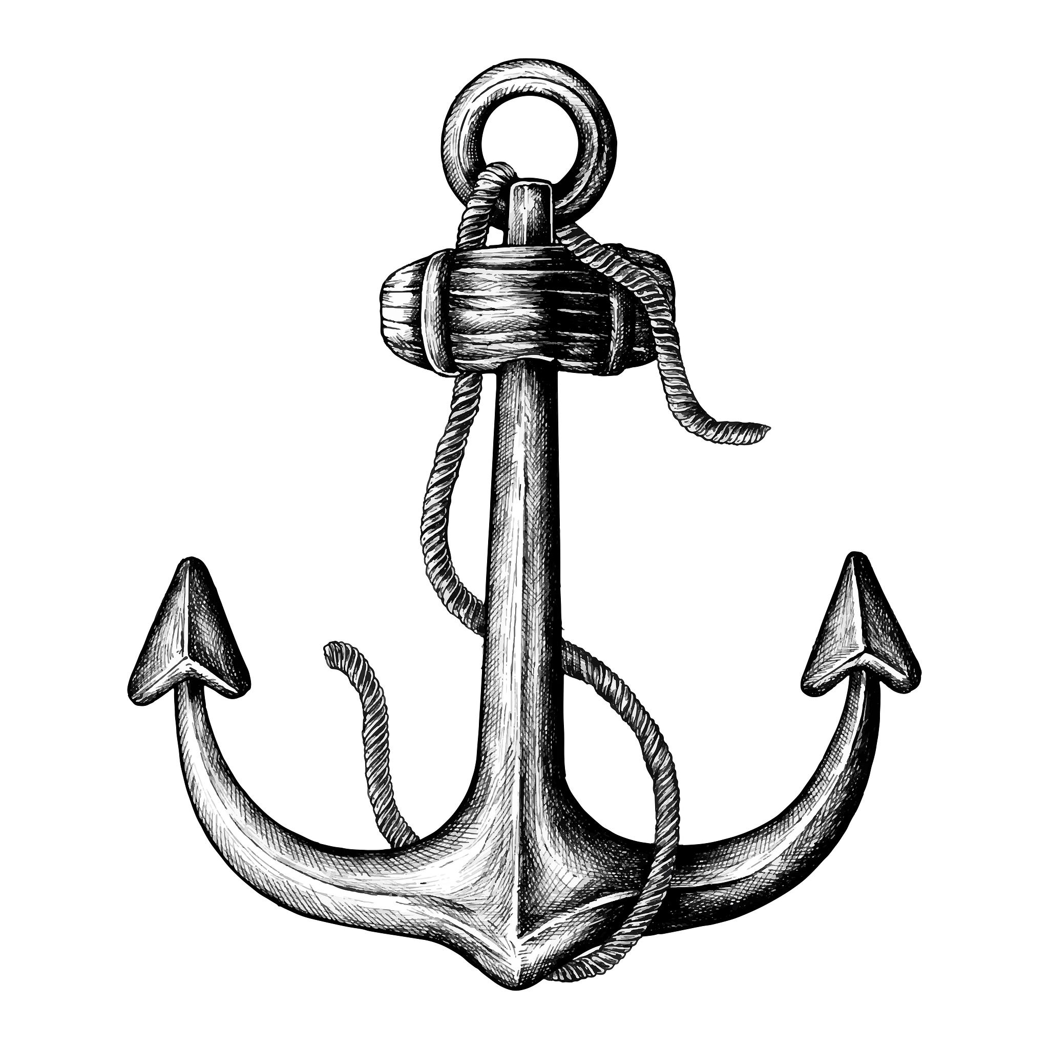 Doodle of anchor | Free stock vector - 59949