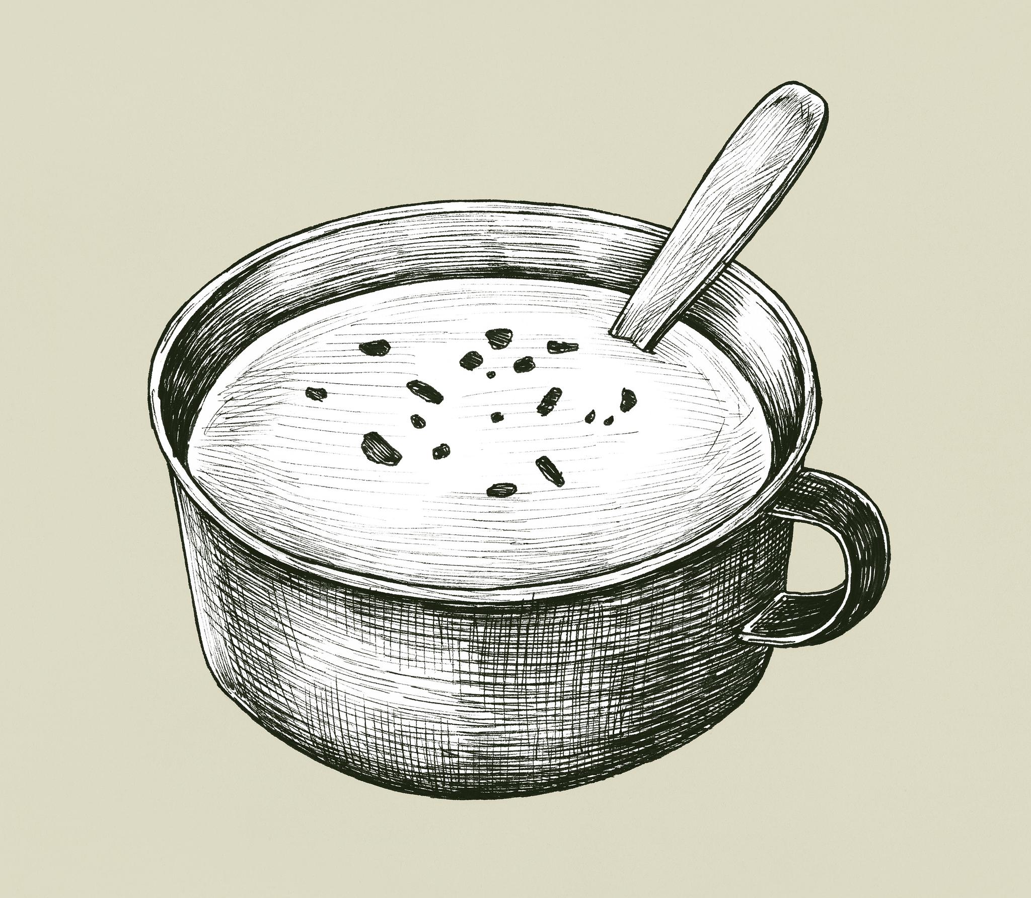 Illustration drawing style of soup | Free stock vector - 60198