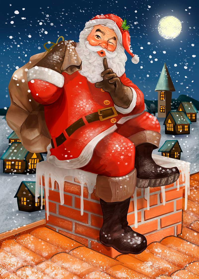 Santa Claus art Santa Claus art