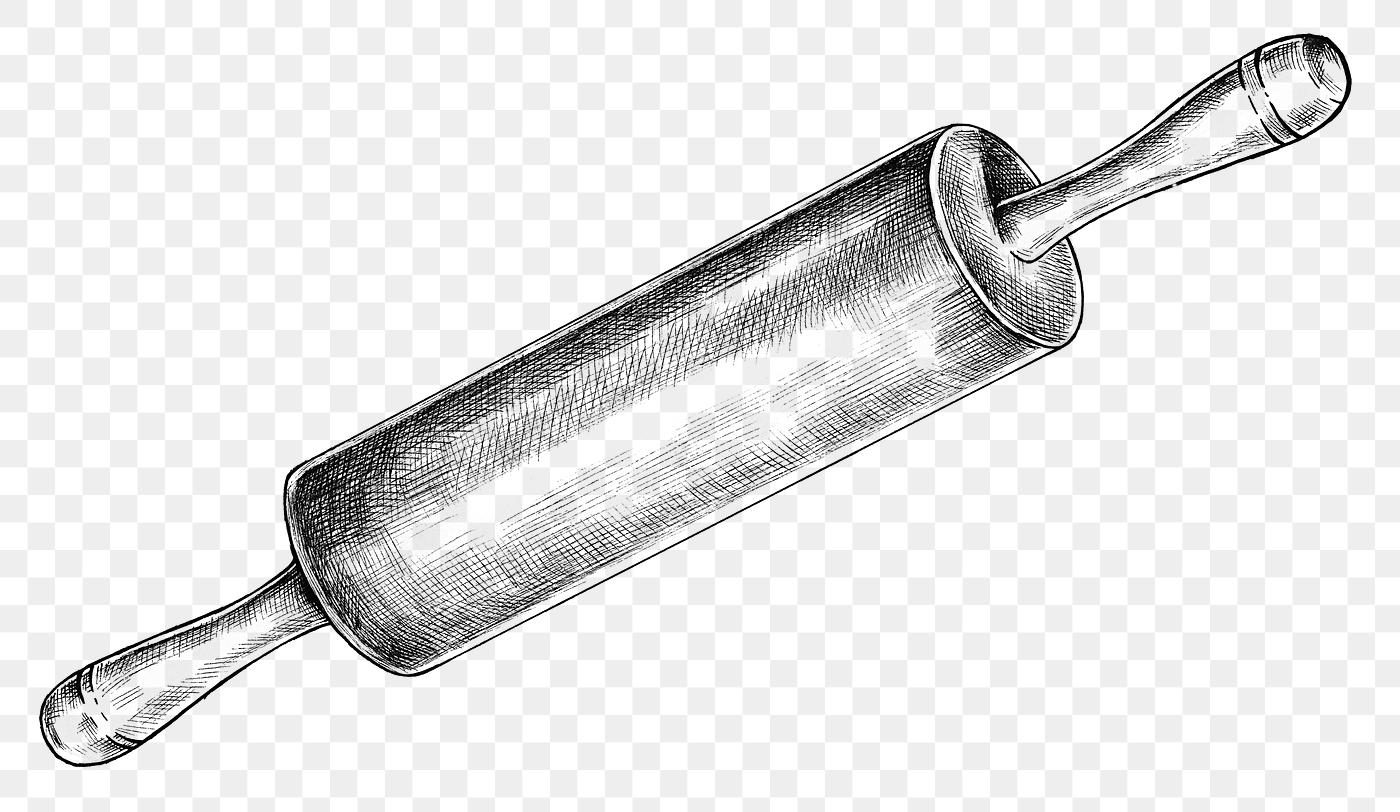 Rolling pin ink drawing | Free transparent png - 1200238