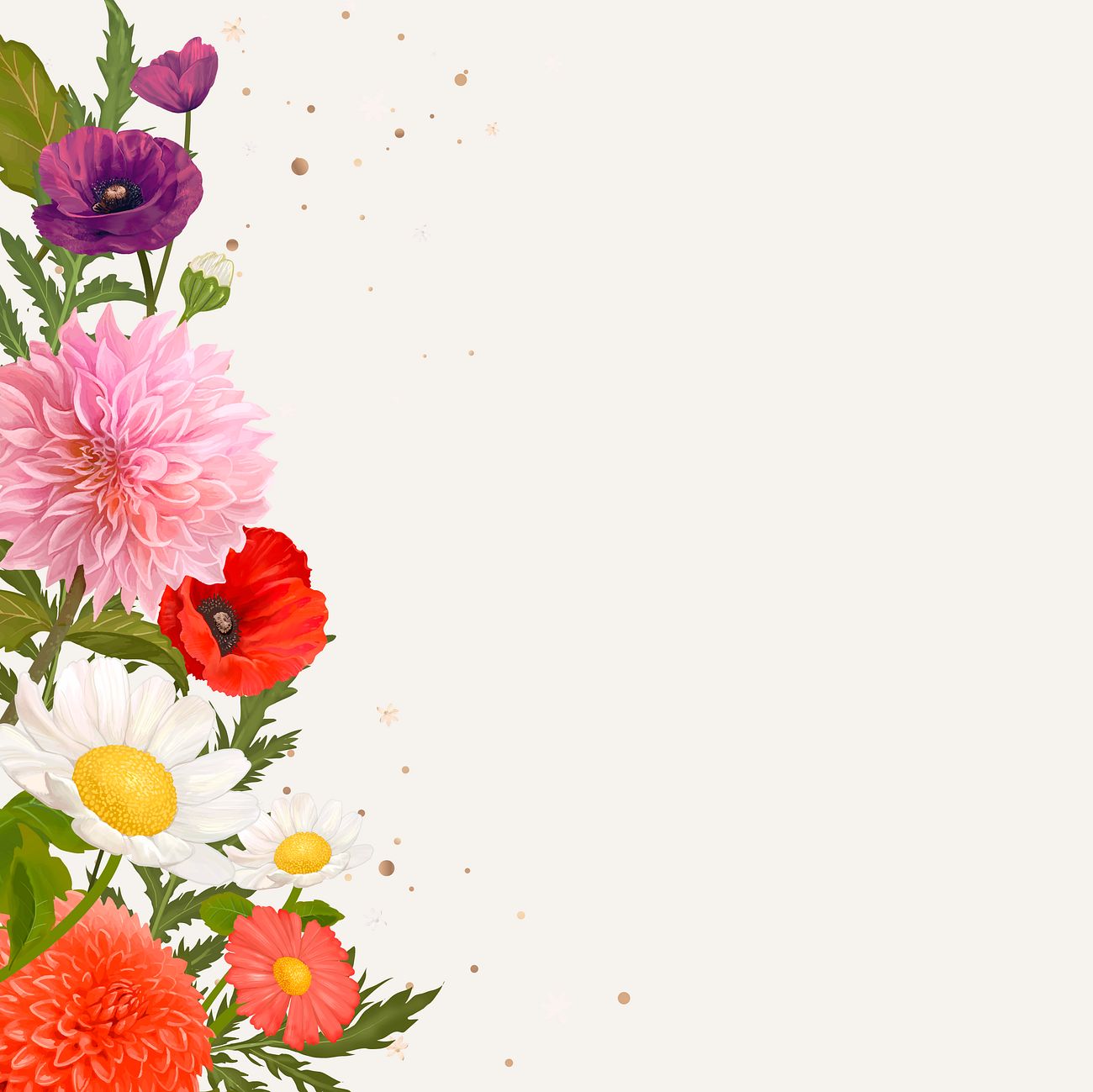 Wild Flower Frame Free Vector 562800