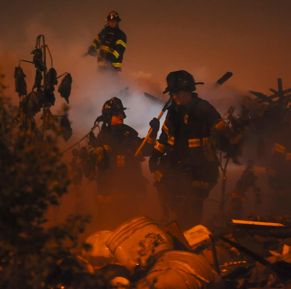 Fire Fighters assess the damage of a junk… | Free public domain photo Fire Fighters assess the damage of a junk pile fire in Baltimore before overhauling the scene. Original public domain image…