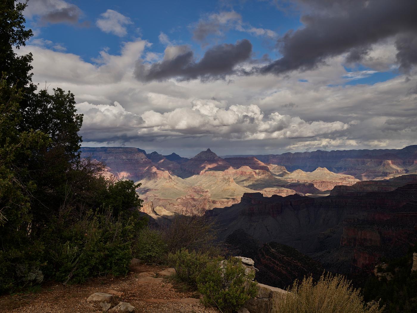 View from the South Rim of the spectacular Grand Canyon National Park. The 277-mile-long canyon, formed over two billion... View from the South Rim of the spectacular Grand Canyon National Park. The 277-mile-long canyon, formed over two billion...