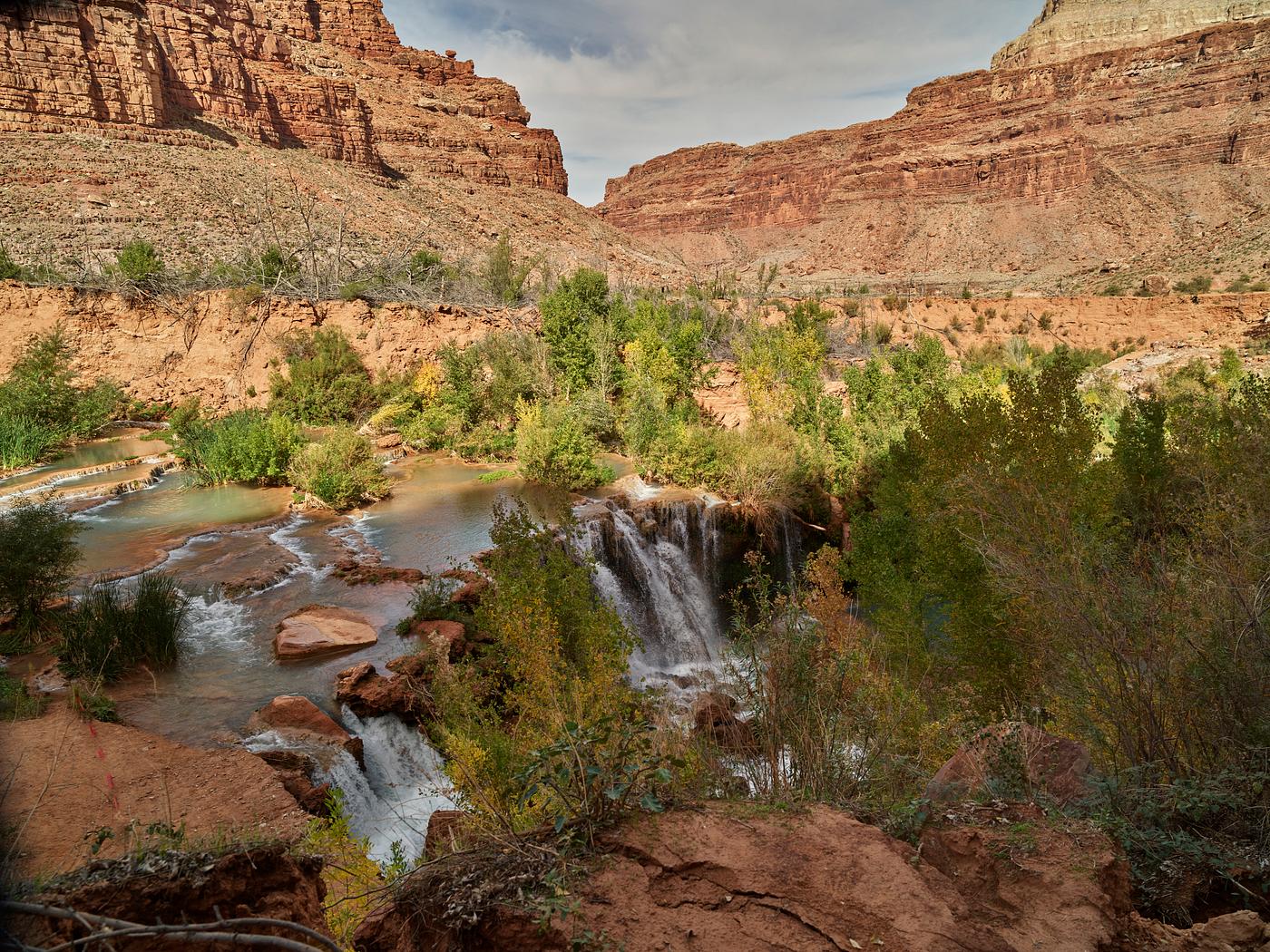 Carol M. Highsmith's Arizona Photograph One of five different sets of waterfalls in Arizona’s Havasu Canyon, an offshoot of Grand Canyon National Park but on...