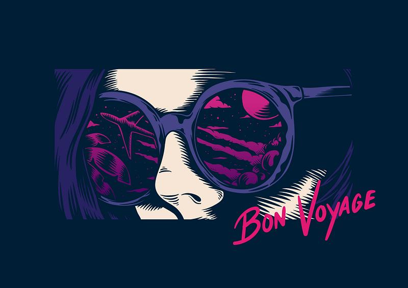 Abstract sally-s-art-blog-bon-voyage-card