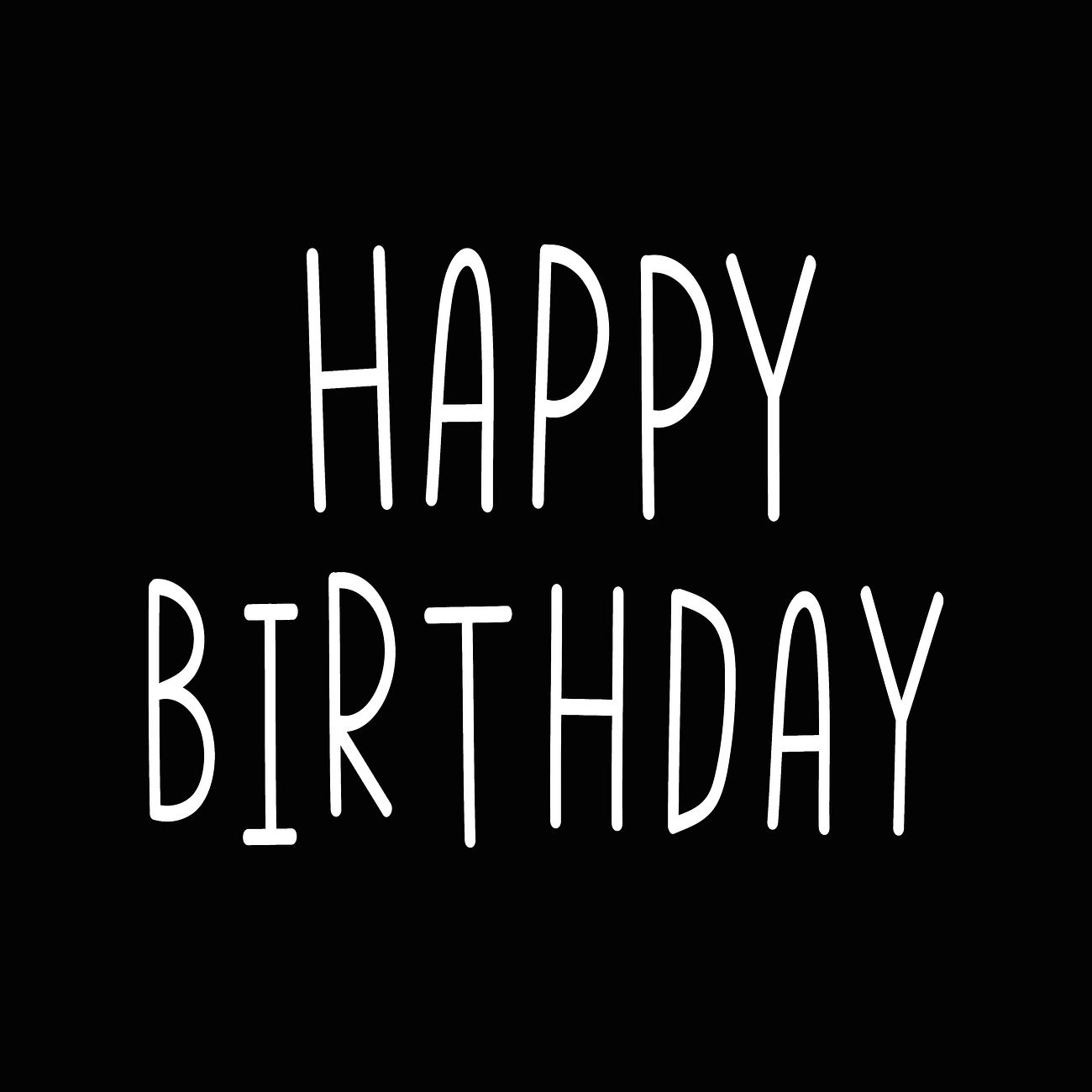 Birthday Black And White Images | Free Vectors, PNGs, Mockups