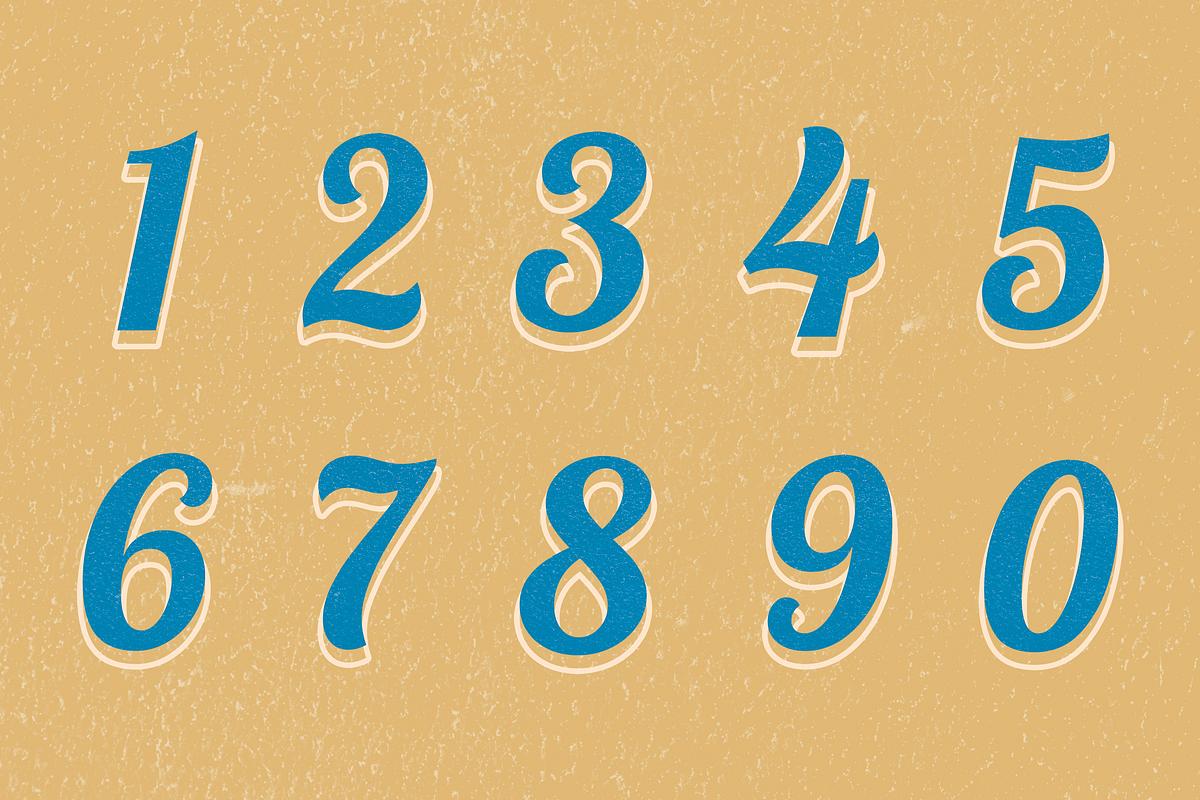 printable numbers psd set bold free psd rawpixel