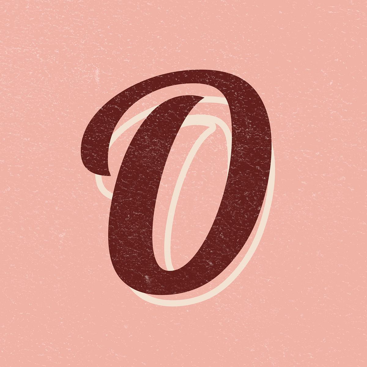 Letter O font printable a to z Free PSD rawpixel