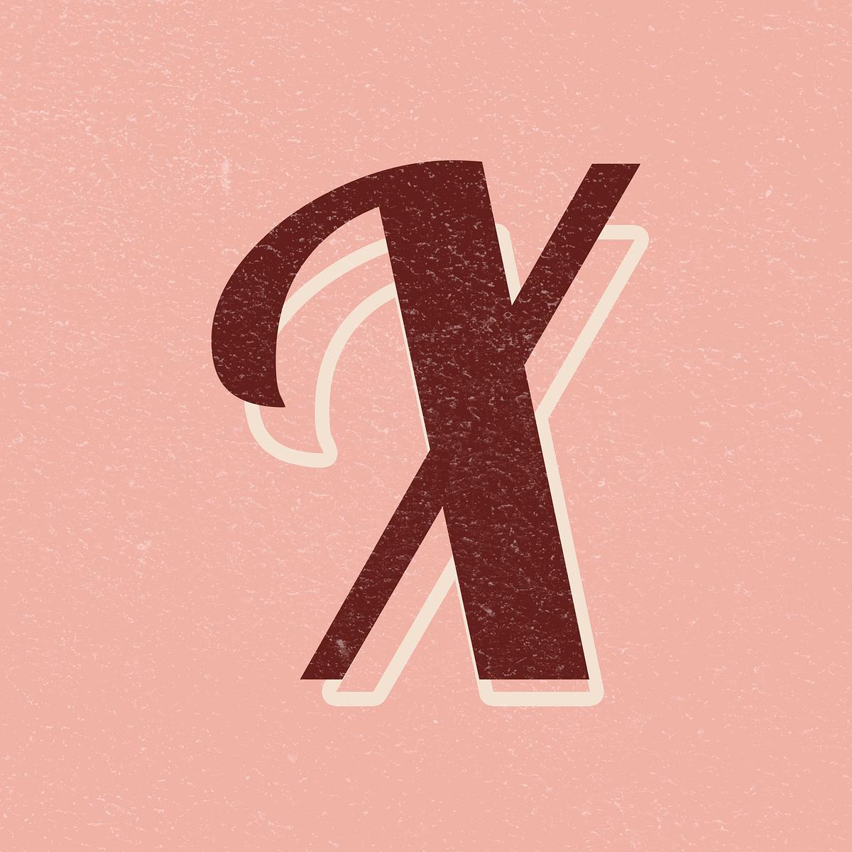 letter x font printable a to z free psd rawpixel
