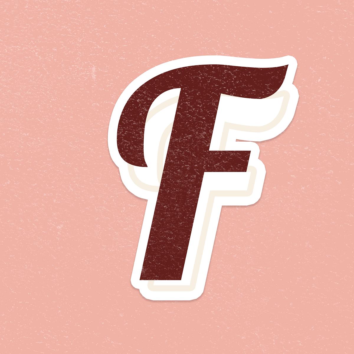 Letter F font printable a to z Free PSD rawpixel