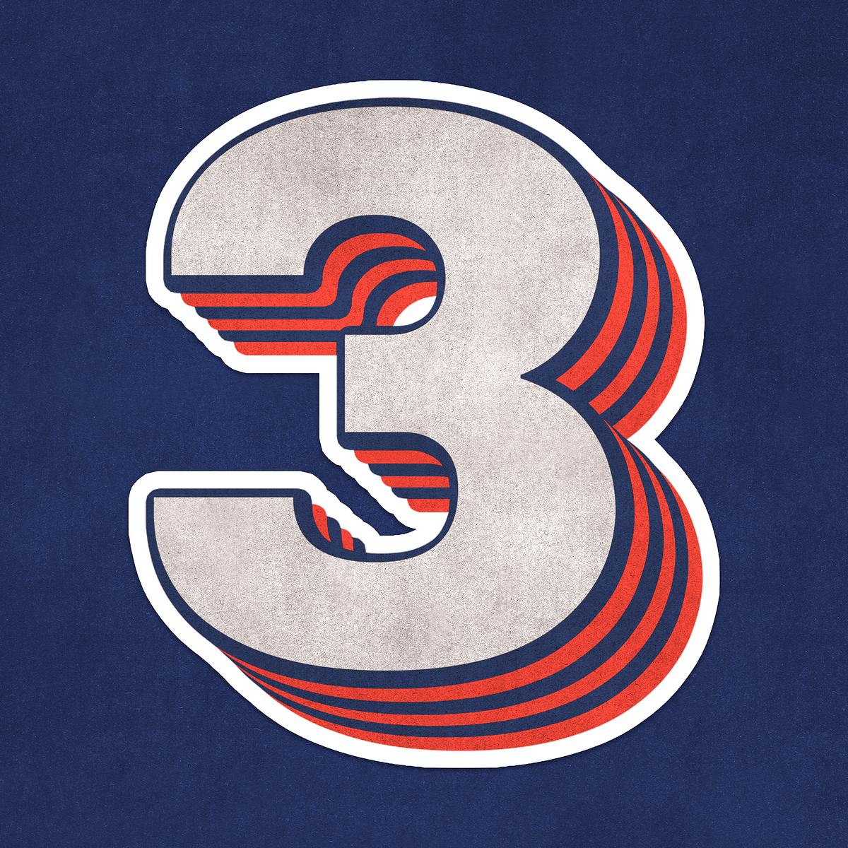 Number three layered text effect Free PSD rawpixel Number three layered text effect Free PSD rawpixel