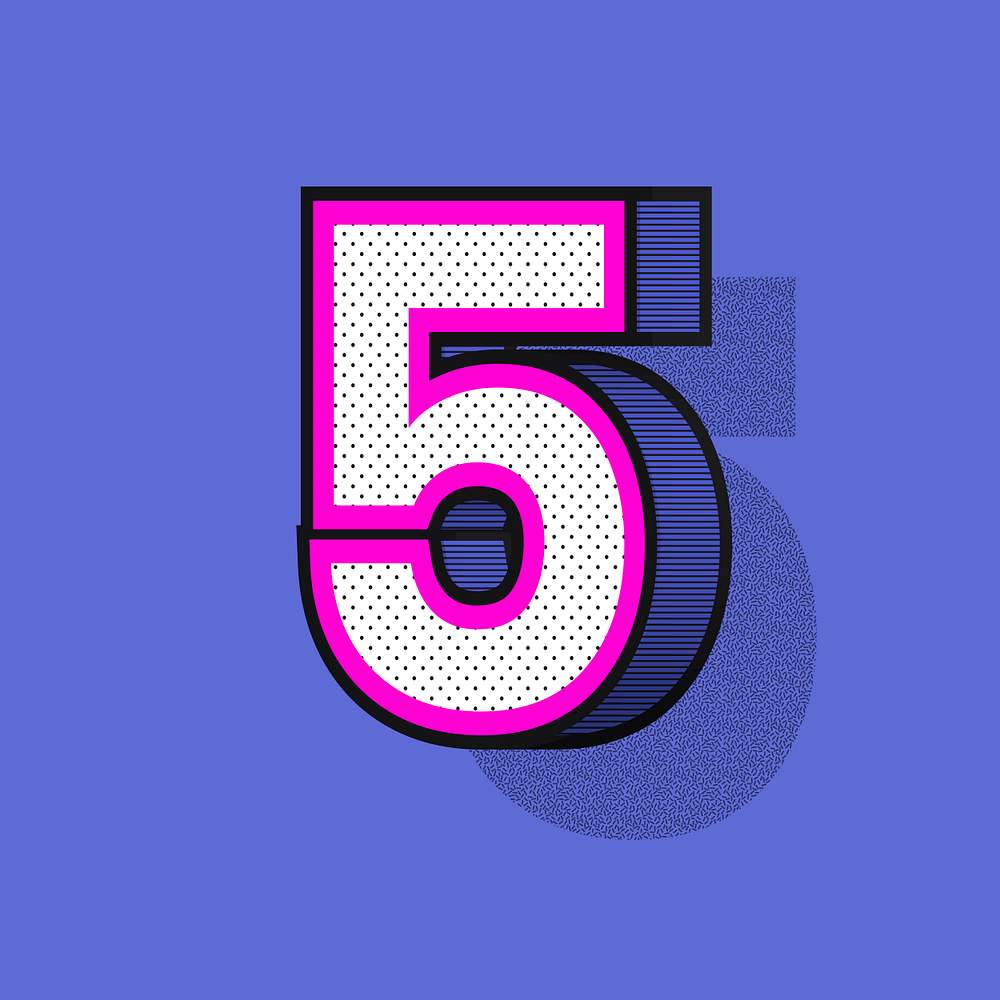 5 Minutowa Prezentacja Na Dowolny Temat Number 5 Images | Free Vectors, PNGs, Mockups & Backgrounds - rawpixel