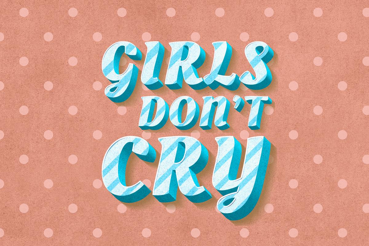 Girls Don T Cry Word Striped Font Typography Free Stock Illustration High Resolution Graphic Girls Don T Cry Word Striped Font Typography Free Stock Illustration High Resolution Graphic