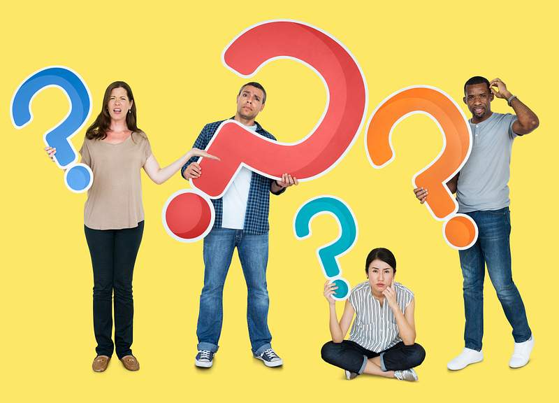 How to Handle Customer Complaints for Better Customer Service 3 People holding question mark icons