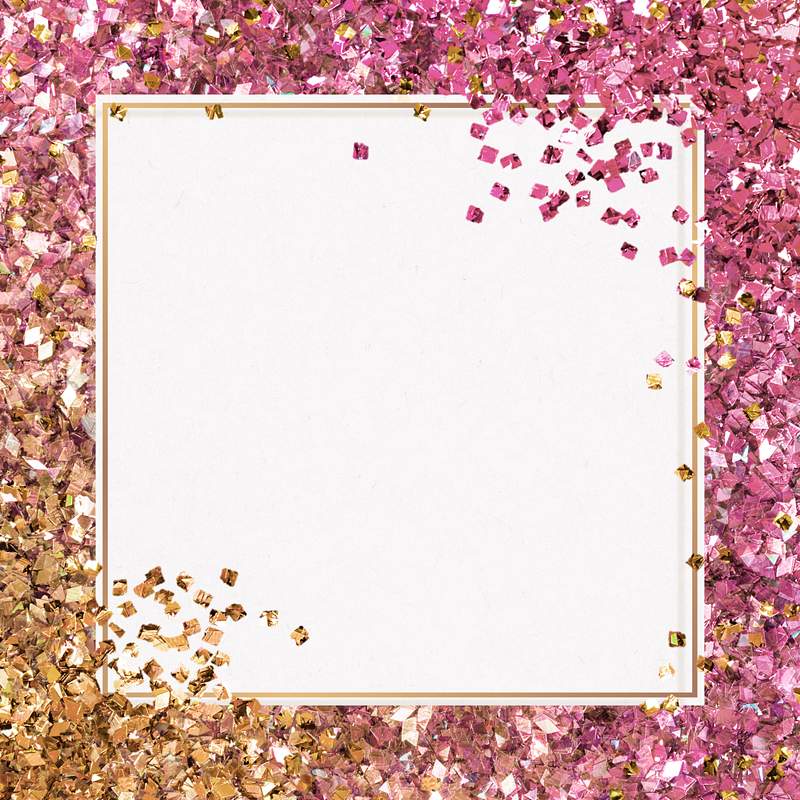 Sparkly Pink Gradient Frame Glitter Border Border frame with pink glitter.....