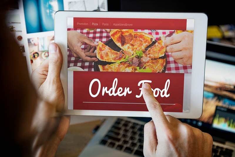 Food Order Pizza Online Internet Concept 