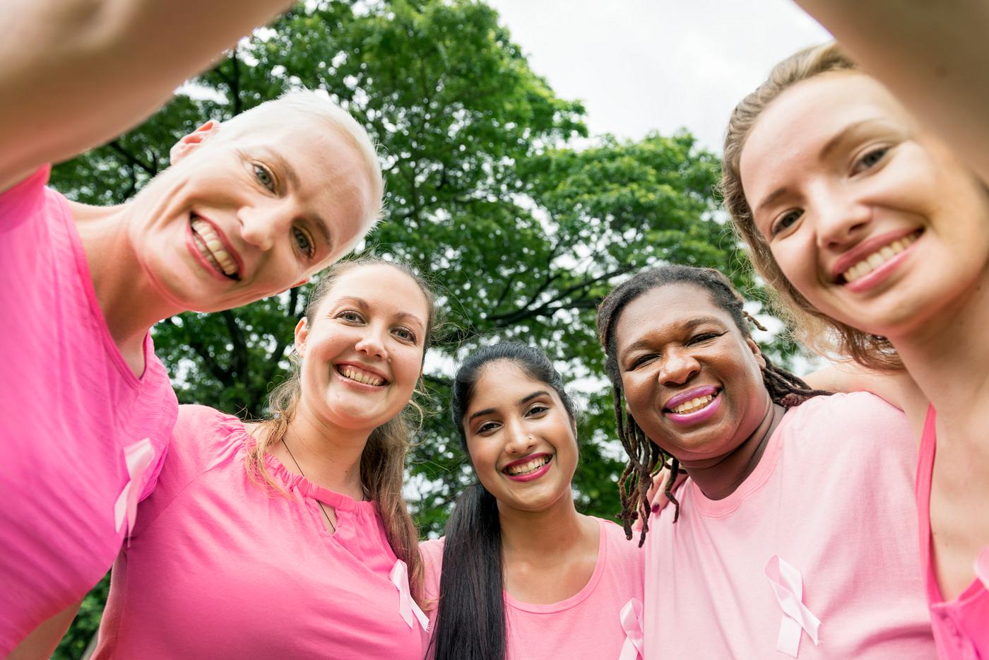 Women fighting breast cancer Women fighting breast cancer