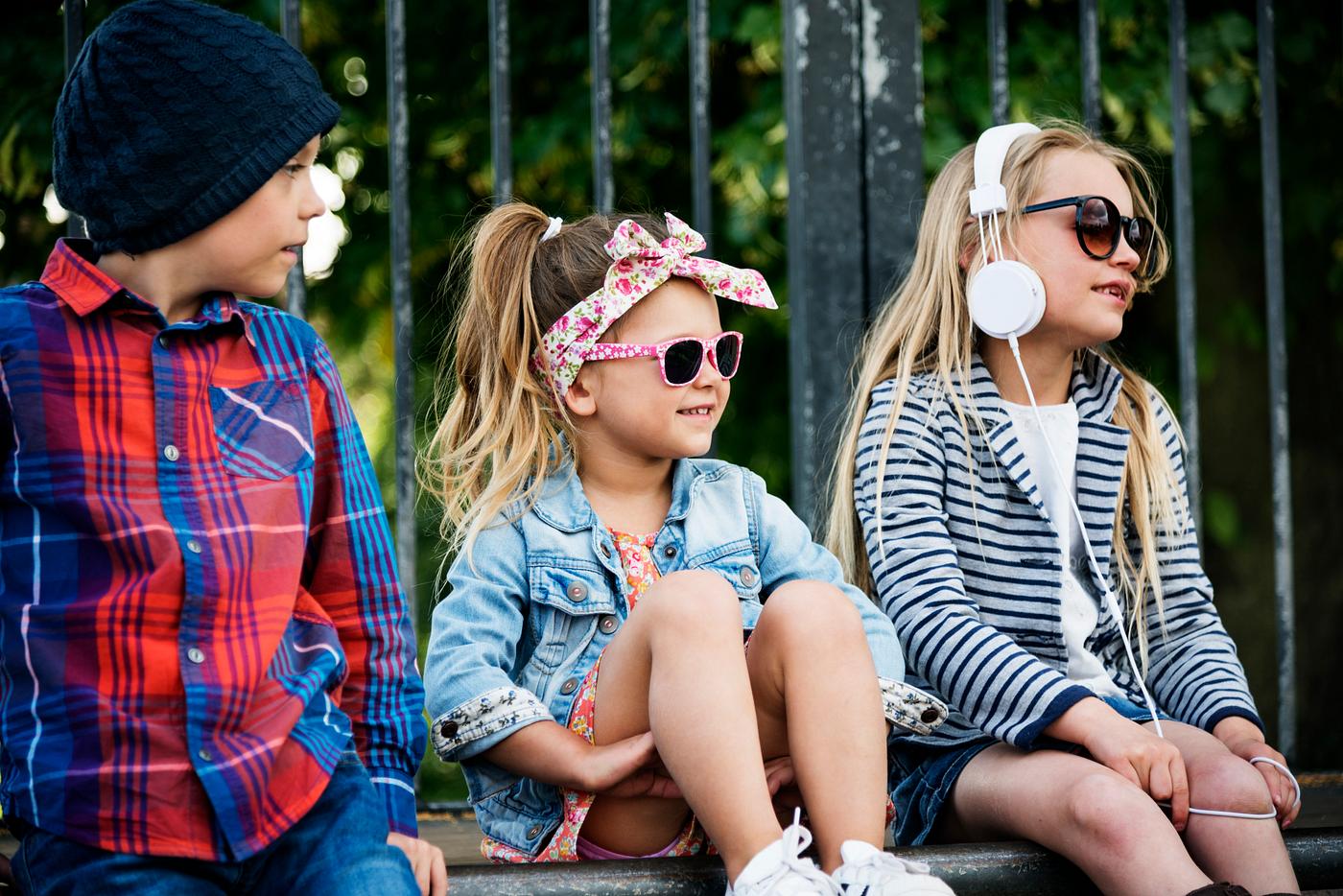 Fashionista kids sitting at a park - adorable, boy, brother, cape, casual, caucasian, cheerful, chic, child, childhood,... Fashionista kids sitting at a park - adorable, boy, brother, cape, casual, caucasian, cheerful, chic, child, childhood,...