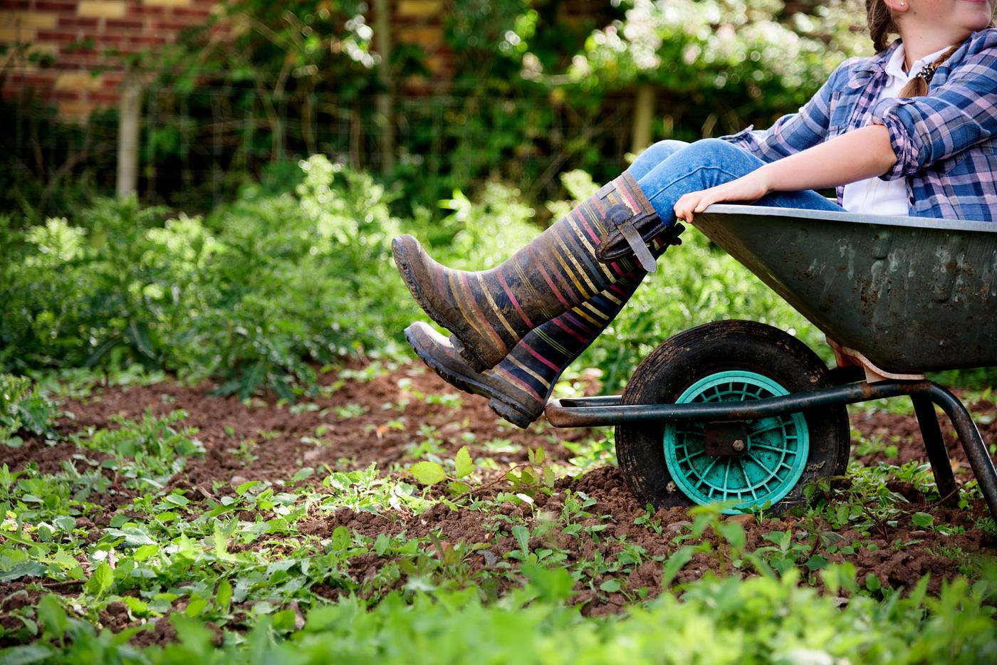 Young girl in the garden Young girl in the garden
