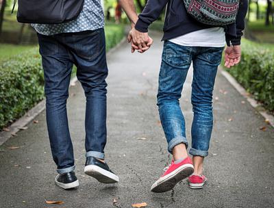 Gay couple spending the weekend together rawpixel Gay couple spending the weekend together rawpixel
