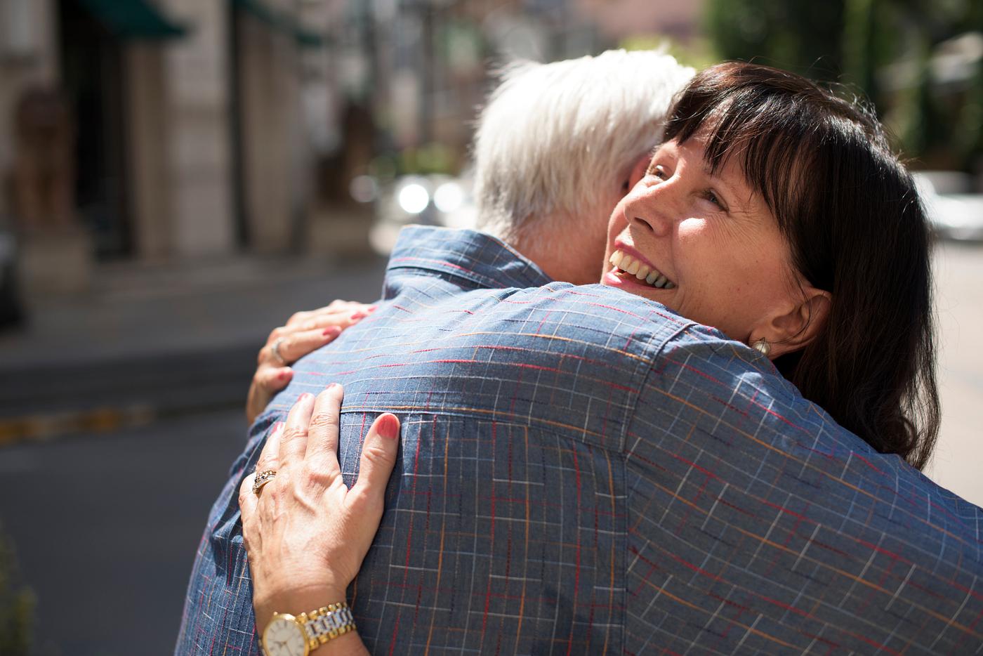 Senior couple love sweet embrace Senior couple love sweet embrace