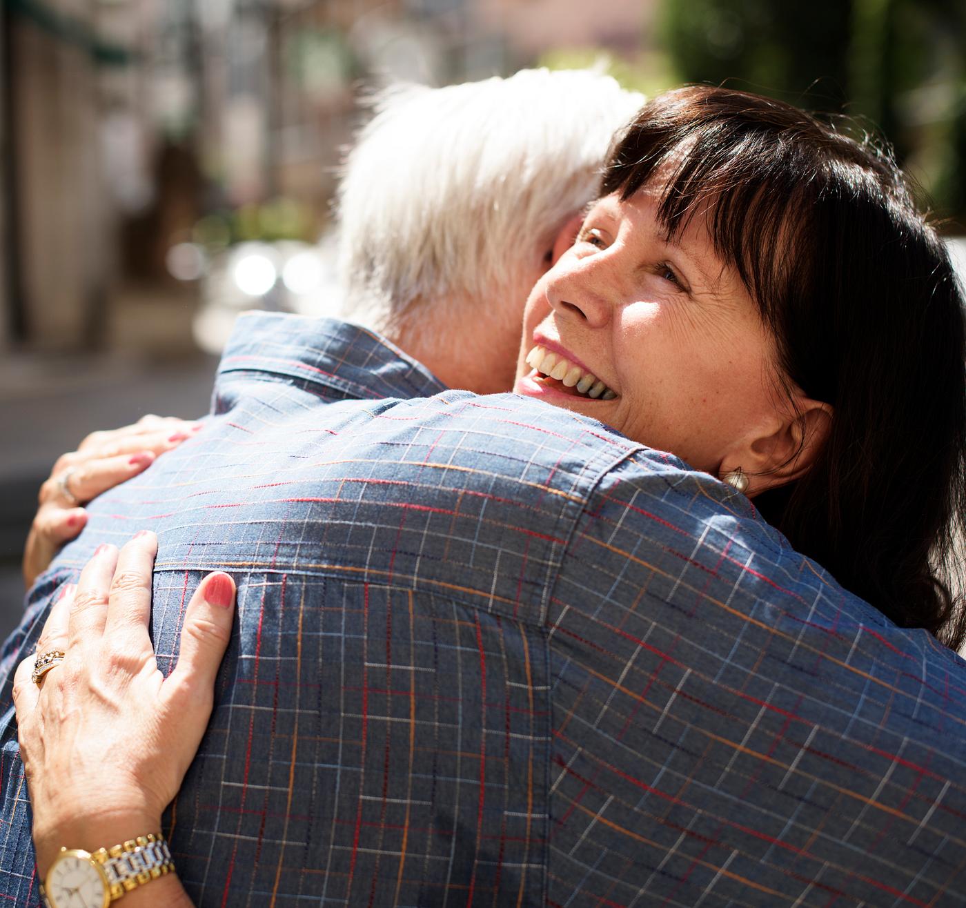 Senior couple having a sweet embrace - senior, adult, affection, cheerful, connection, couple, date, dating, embrace, female... Senior couple having a sweet embrace - senior, adult, affection, cheerful, connection, couple, date, dating, embrace, female...