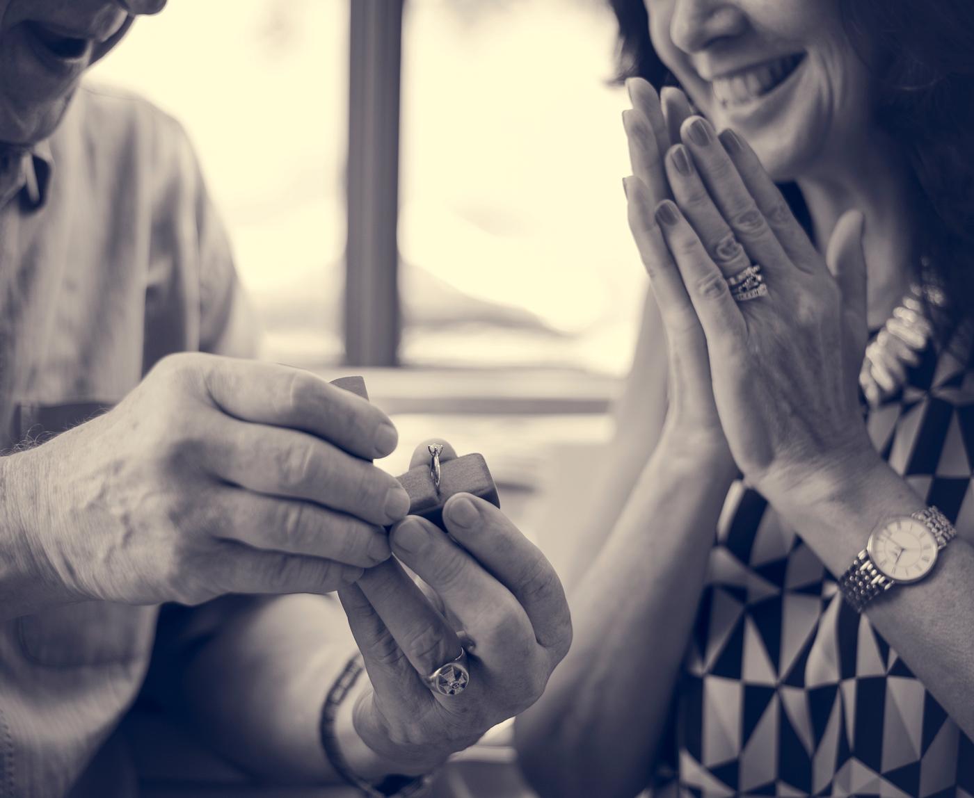 old, gift, holding, husband, people, caucasian, love, happy, woman, casual, couple, man, ring, romance, guy, male, romantic... old, gift, holding, husband, people, caucasian, love, happy, woman, casual, couple, man, ring, romance, guy, male, romantic...