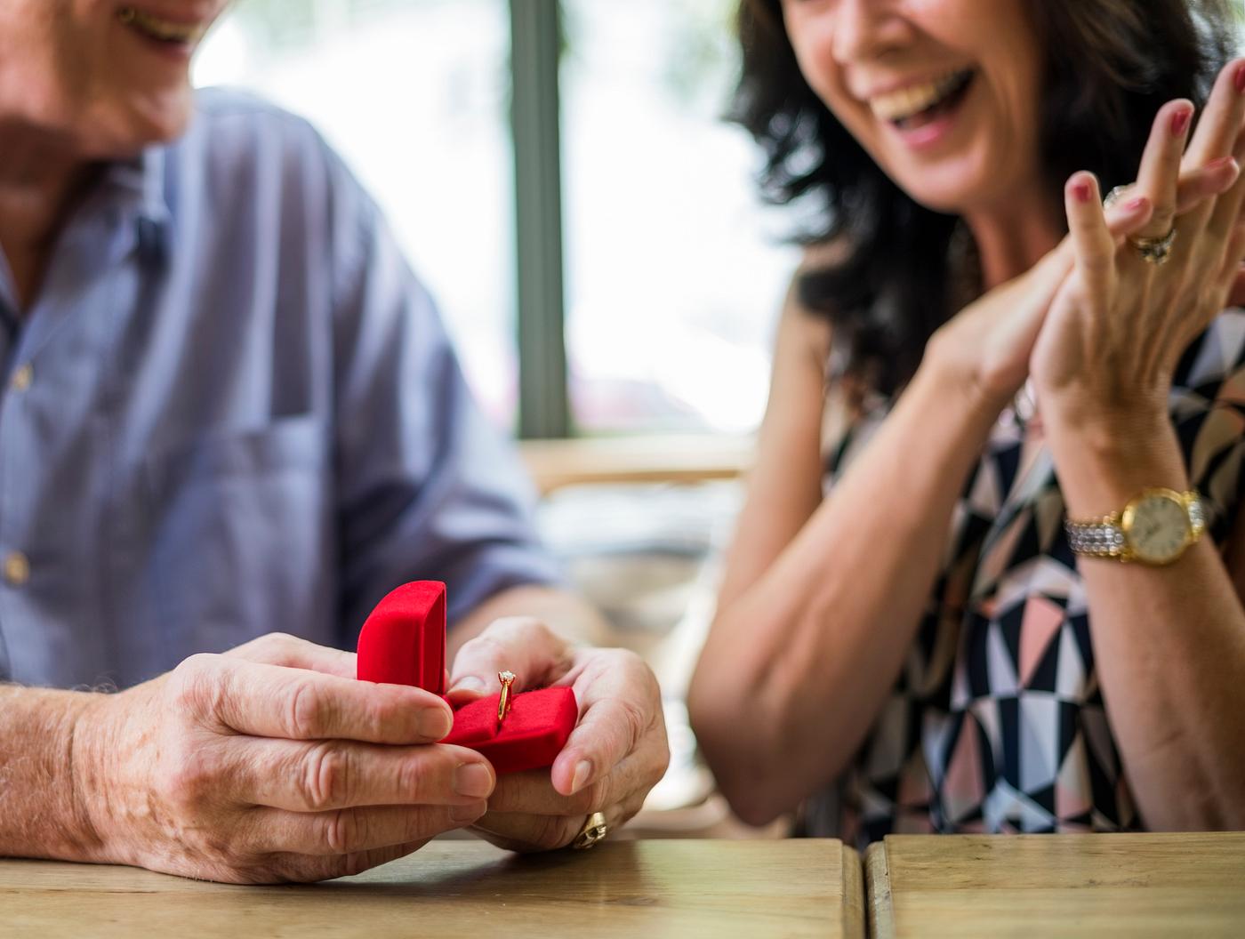 old, gift, holding, husband, people, caucasian, love, woman, happy, casual, couple, man, ring, romance, guy, male, romantic... old, gift, holding, husband, people, caucasian, love, woman, happy, casual, couple, man, ring, romance, guy, male, romantic...