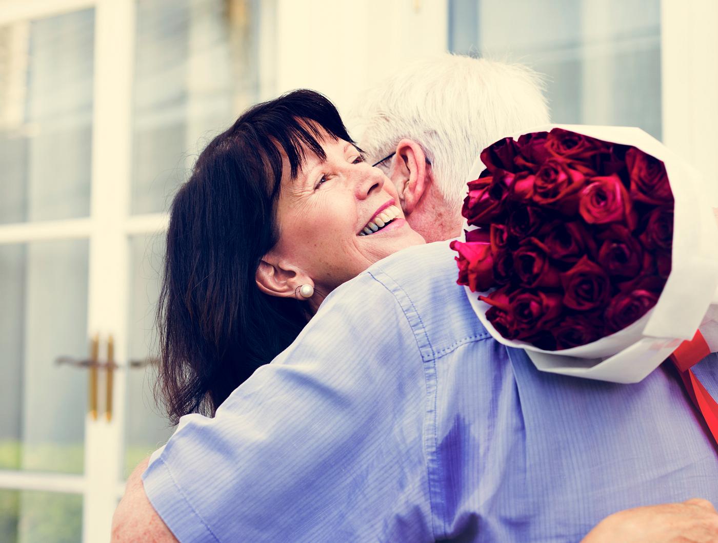 adult, affection, bouquet, caucasian, cheerful, connection, couple, embrace, female, flower, gesture, gift, guy, happiness,... adult, affection, bouquet, caucasian, cheerful, connection, couple, embrace, female, flower, gesture, gift, guy, happiness,...