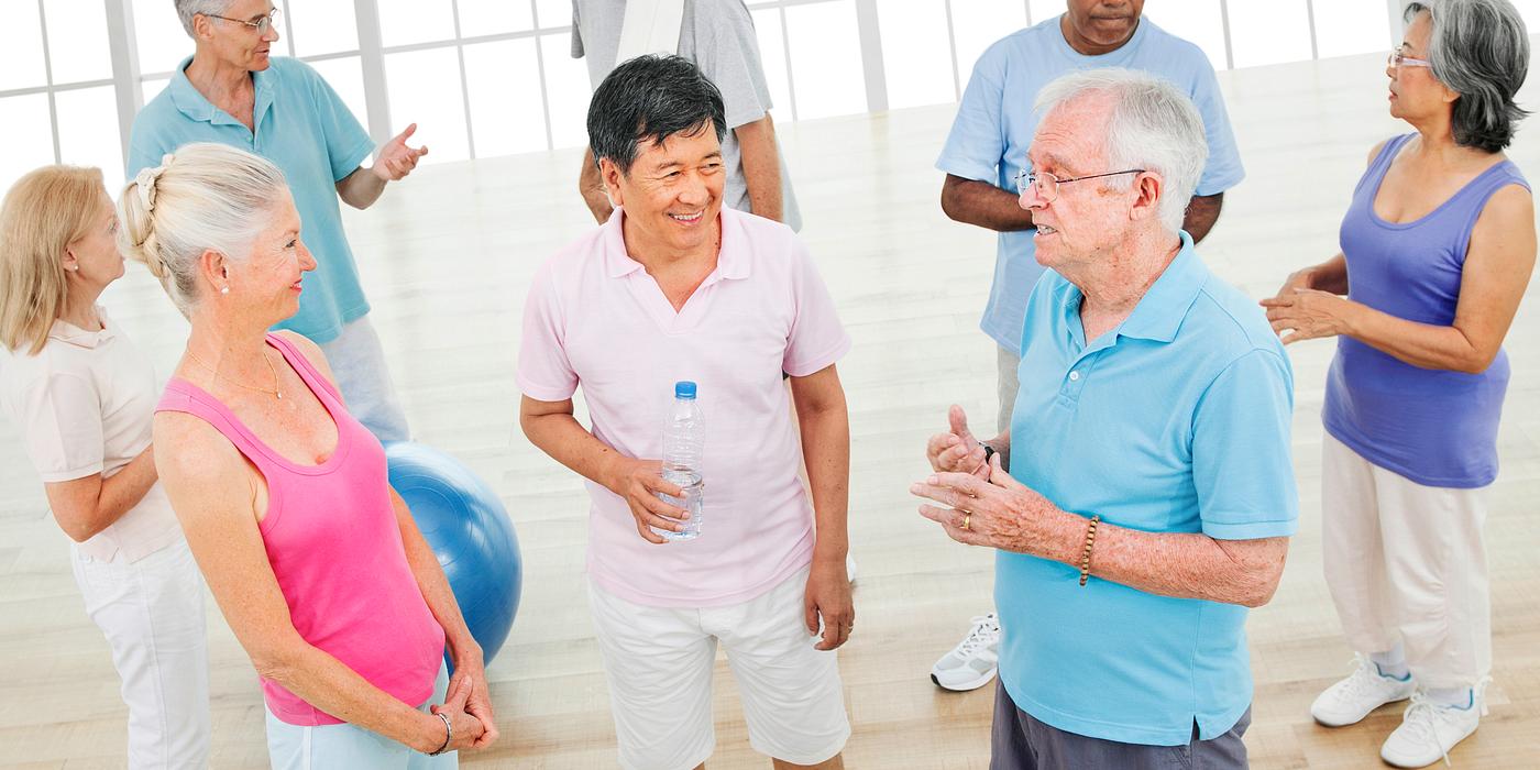 Healthy senior people at the gym Healthy senior people at the gym