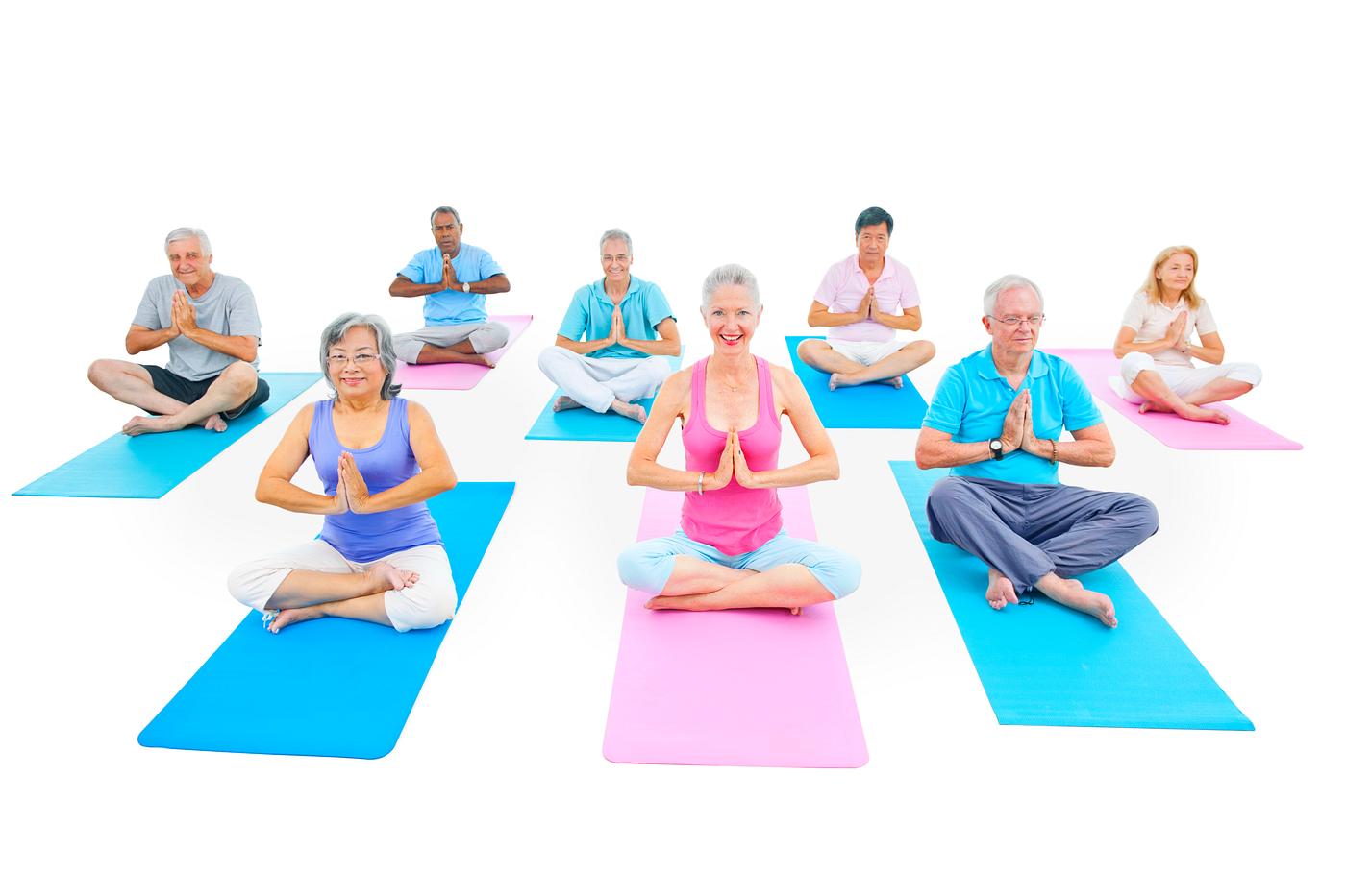 Healthy senior people at the gym Healthy senior people at the gym