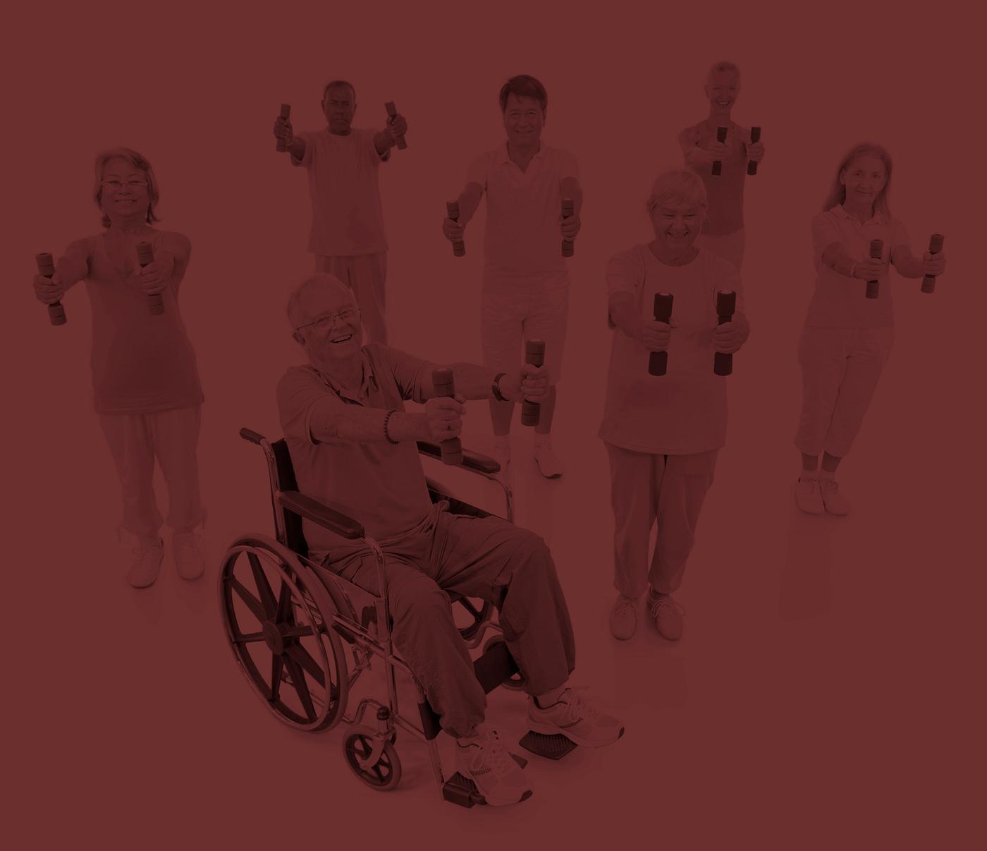 Healthy senior people at the gym Healthy senior people at the gym