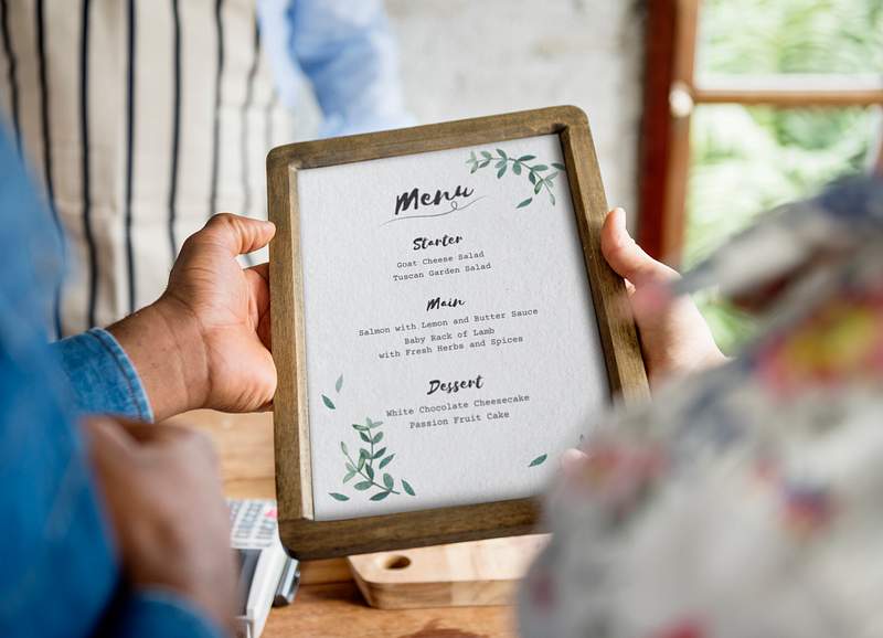 Trends on Creating Restaurant Menus in 2021 4 Closeup of people hands holding menu list