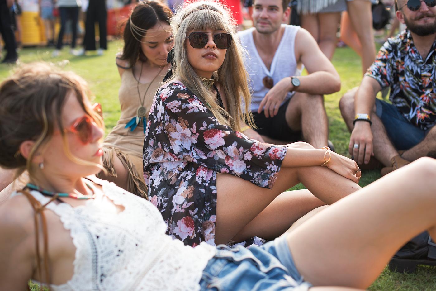 Diverse group of people enjoying a road trip and festival - music, carefree, concert, hipster, weekend, activity, adults,... Diverse group of people enjoying a road trip and festival - music, carefree, concert, hipster, weekend, activity, adults,...