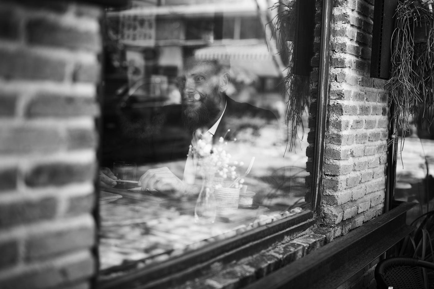 reflection, brick wall, candid, restaurant, coffee shop, grayscale, window, inside, glass, cafe, man, creative commons 0,... reflection, brick wall, candid, restaurant, coffee shop, grayscale, window, inside, glass, cafe, man, creative commons 0,...