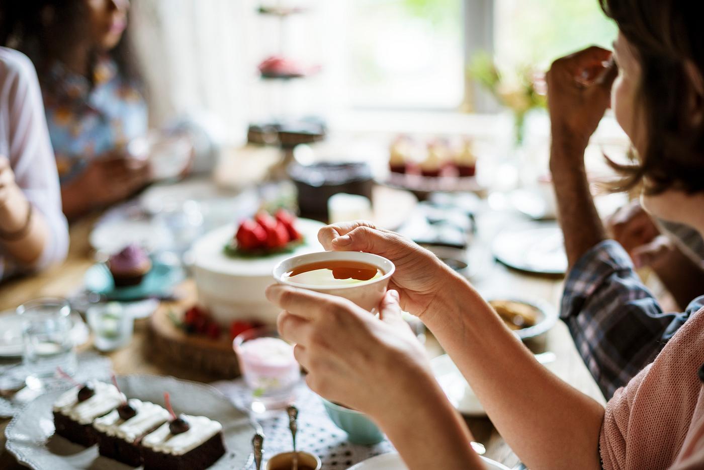 Friends Gathering Together on Tea Party Eating Cakes Enjoyment happiness - tea, bake, baked, bakery, birthday, cake, cakes,... Friends Gathering Together on Tea Party Eating Cakes Enjoyment happiness - tea, bake, baked, bakery, birthday, cake, cakes,...