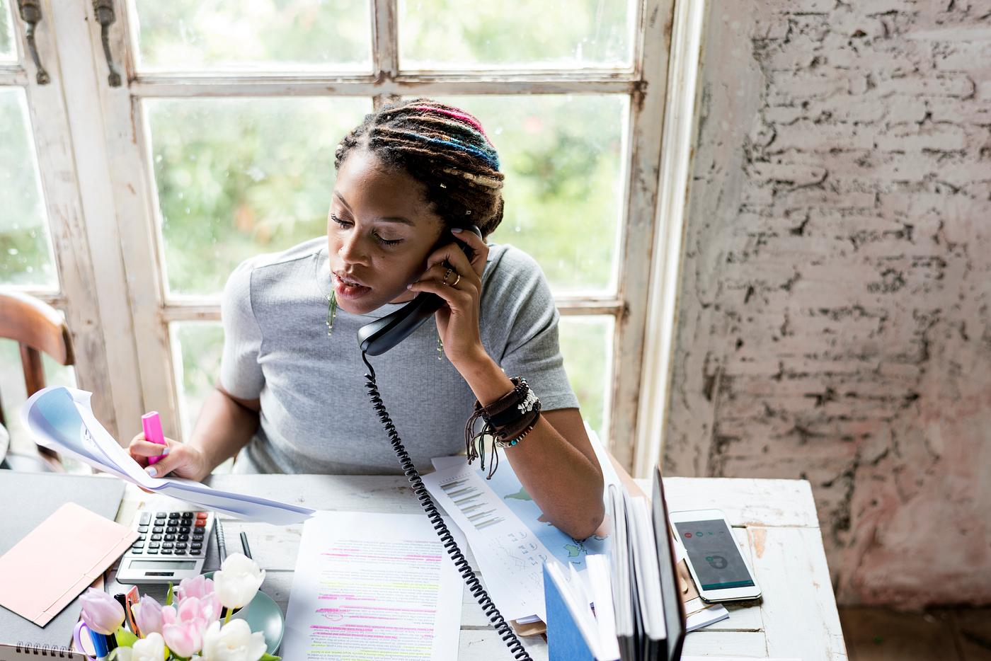 telephone, african descent, attach, attached, book, business, business people, busy, communication, connection, desk,... telephone, african descent, attach, attached, book, business, business people, busy, communication, connection, desk,...