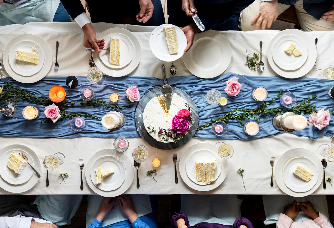 aerial view, cake, celebration, diversity, eat, event, flat lay, friends, gather, group, guests, hands, occasion, people,... aerial view, cake, celebration, diversity, eat, event, flat lay, friends, gather, group, guests, hands, occasion, people,...