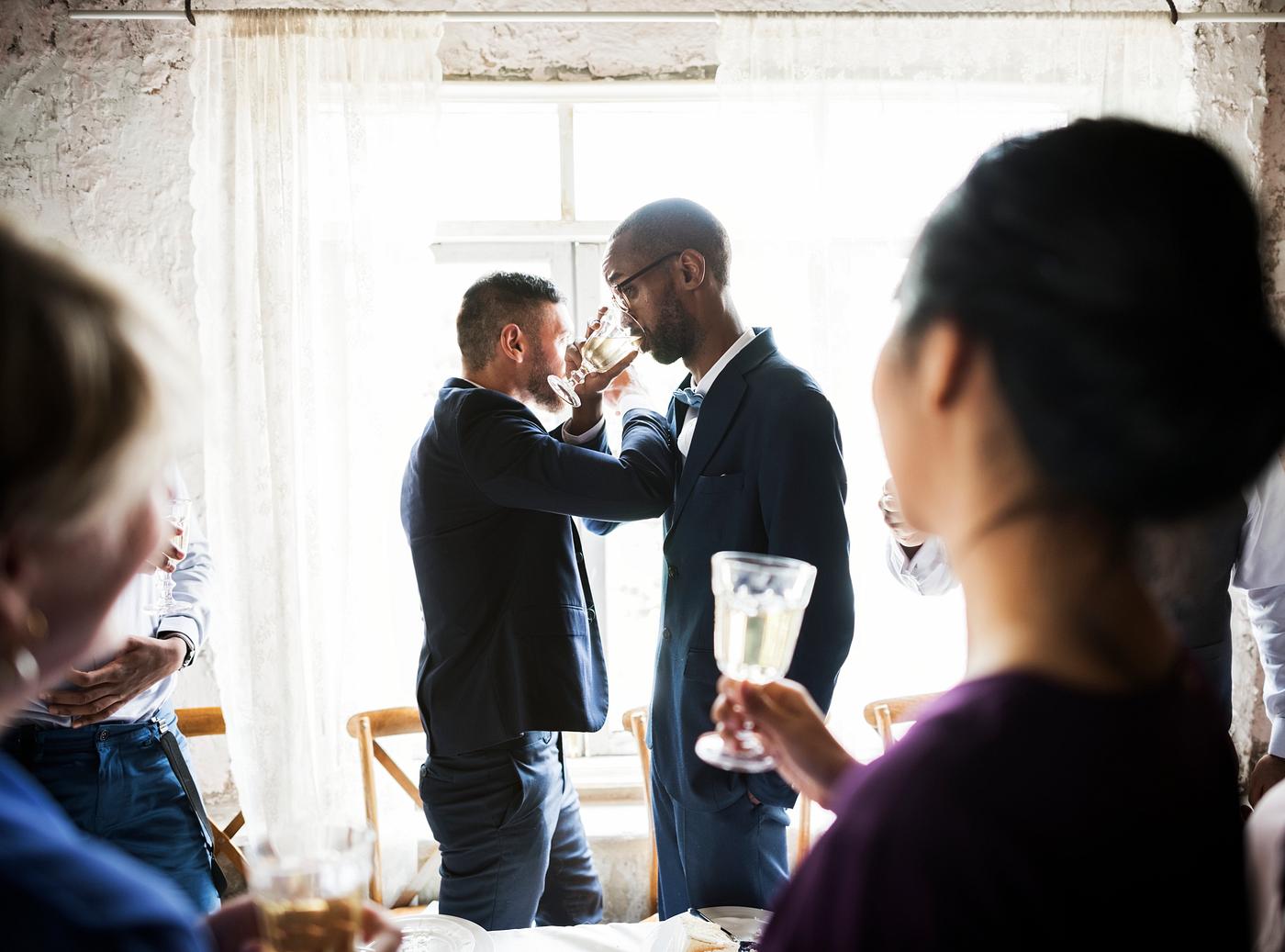 couple, champagne, gay, groom, men, beverage, celebration, cheerful, congrats, crossed arms, diversity, drinking, friends,... couple, champagne, gay, groom, men, beverage, celebration, cheerful, congrats, crossed arms, diversity, drinking, friends,...