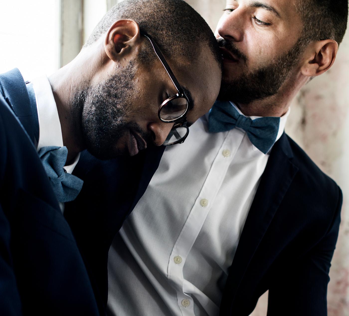 african descent, banquet, caucasian, celebration, ceremony, gay couple, kissing, lgbt, love, men, occasion, together, two,... african descent, banquet, caucasian, celebration, ceremony, gay couple, kissing, lgbt, love, men, occasion, together, two,...