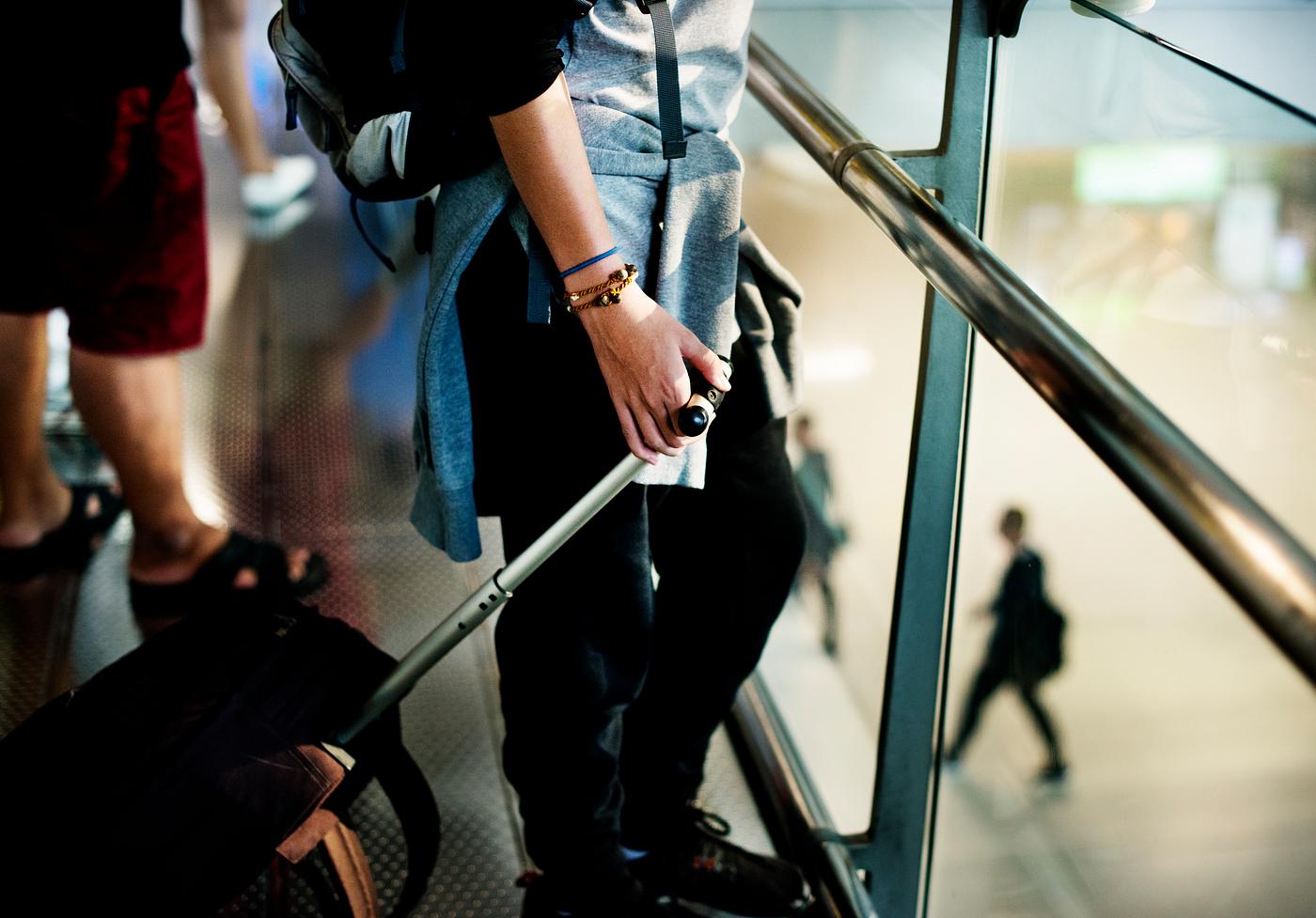 Young caucasian man travel with luggage in the airport - airport, adolescence, alone, backpack, backpacker, bag, baggage,... Young caucasian man travel with luggage in the airport - airport, adolescence, alone, backpack, backpacker, bag, baggage,...