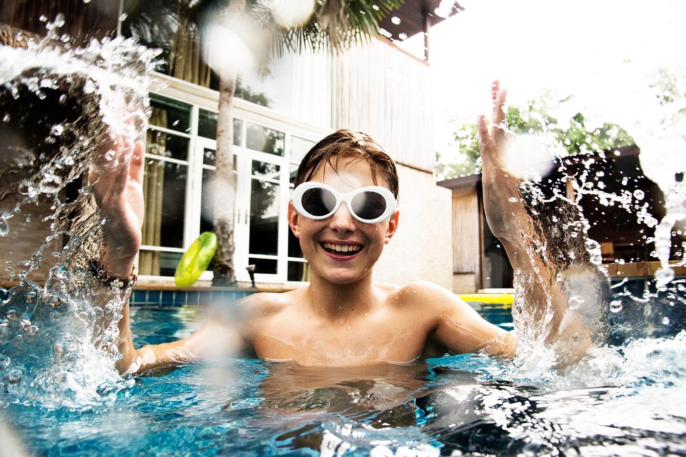 Young caucasian boy enjoying the pool - pool, activity, adolescence, alone, boy, cheerful, chill, enjoying, fun, hobby,... Young caucasian boy enjoying the pool - pool, activity, adolescence, alone, boy, cheerful, chill, enjoying, fun, hobby,...