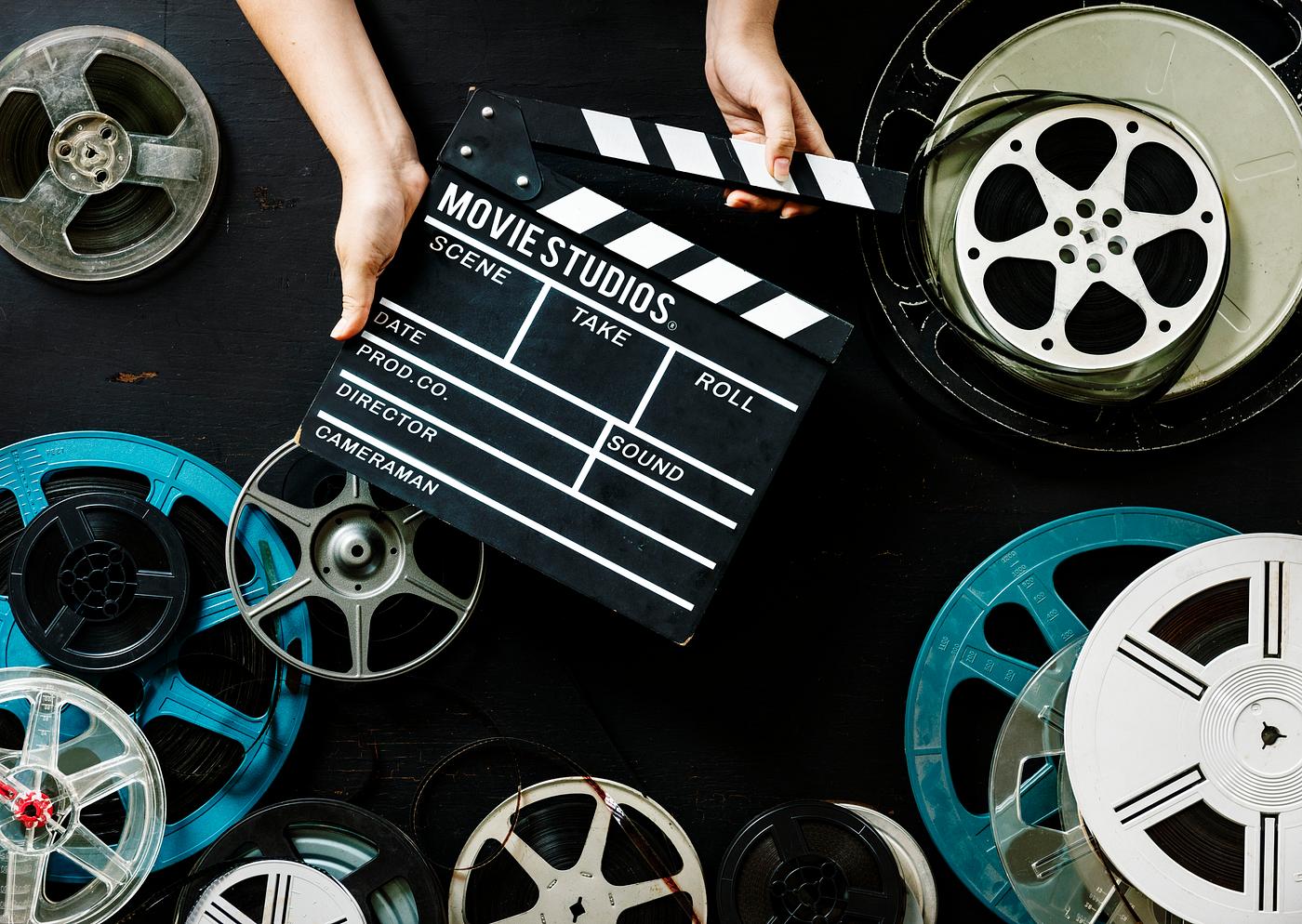 Hand hold a film strip Hand hold a film strip
