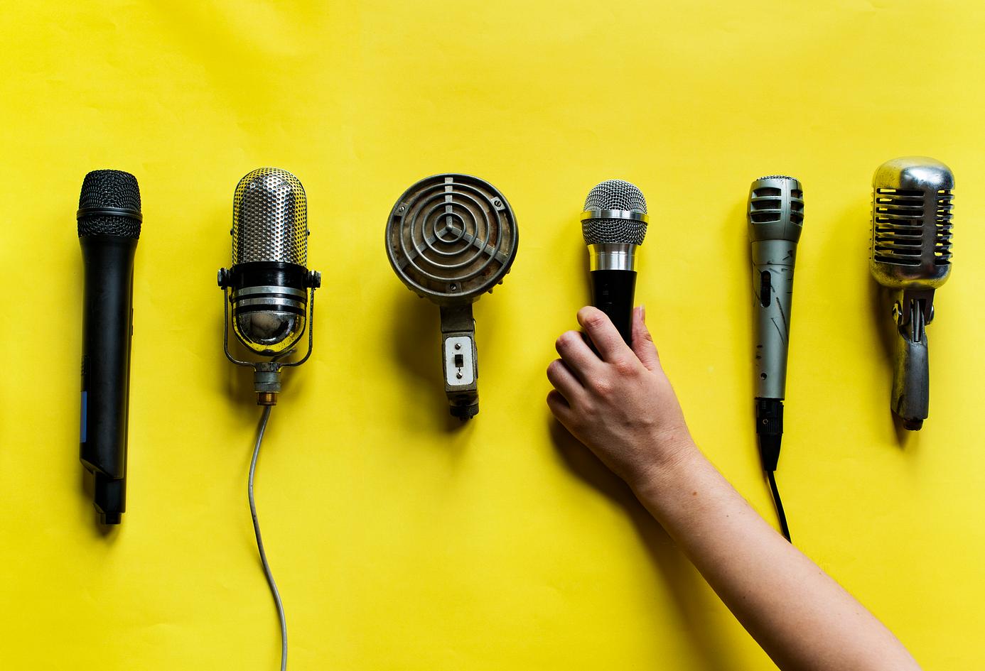 various types of microphones various types of microphones