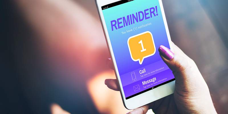 Messaging Communication Notification Alert Reminder Concept 