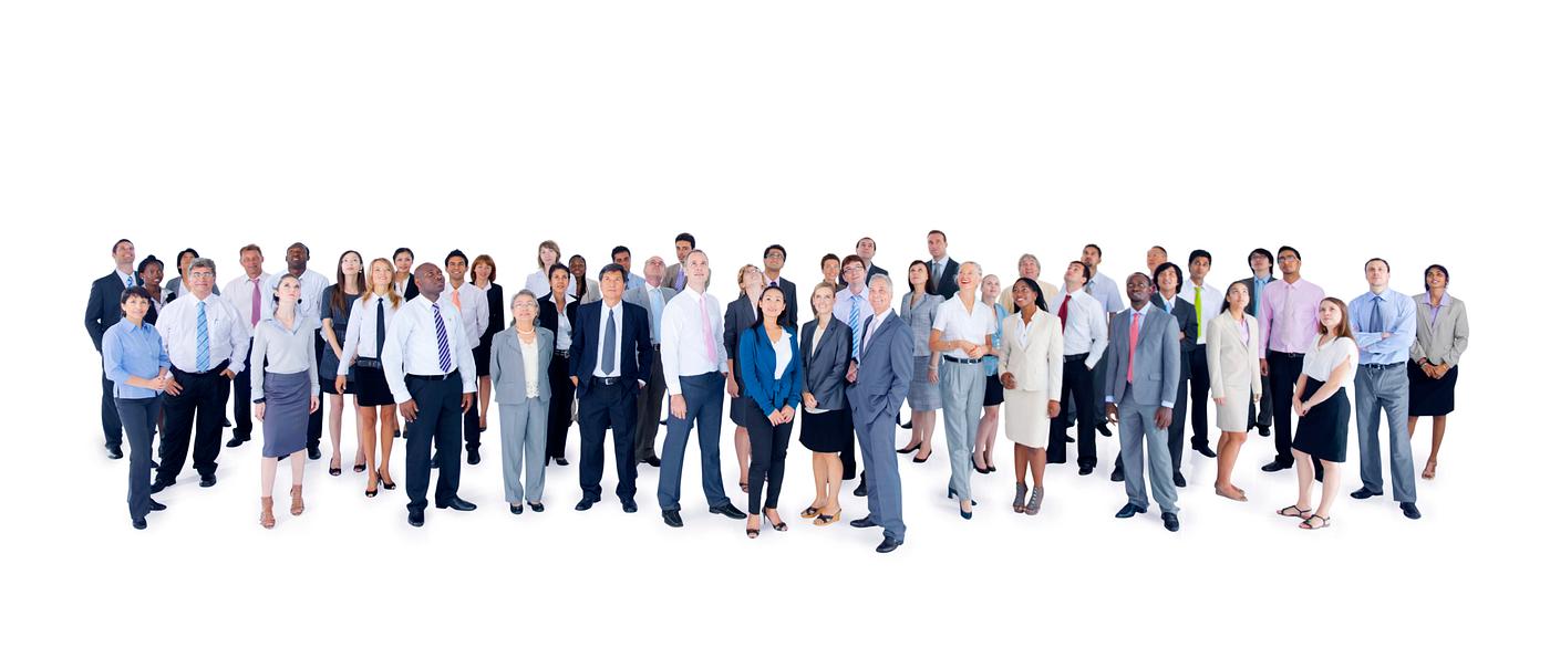 Large group of business people Large group of business people