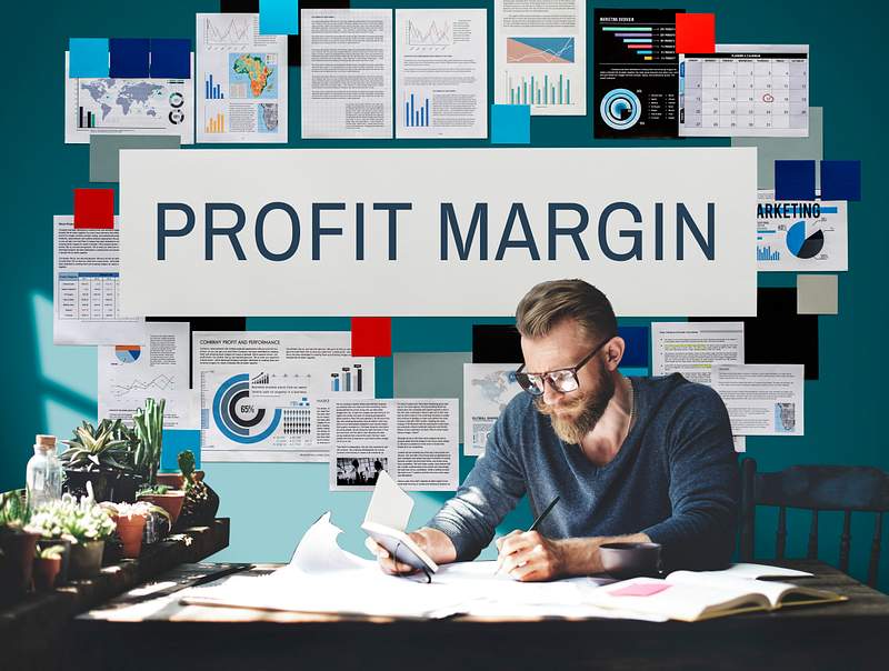Profit Margin Payments Revenue Budget Concept 