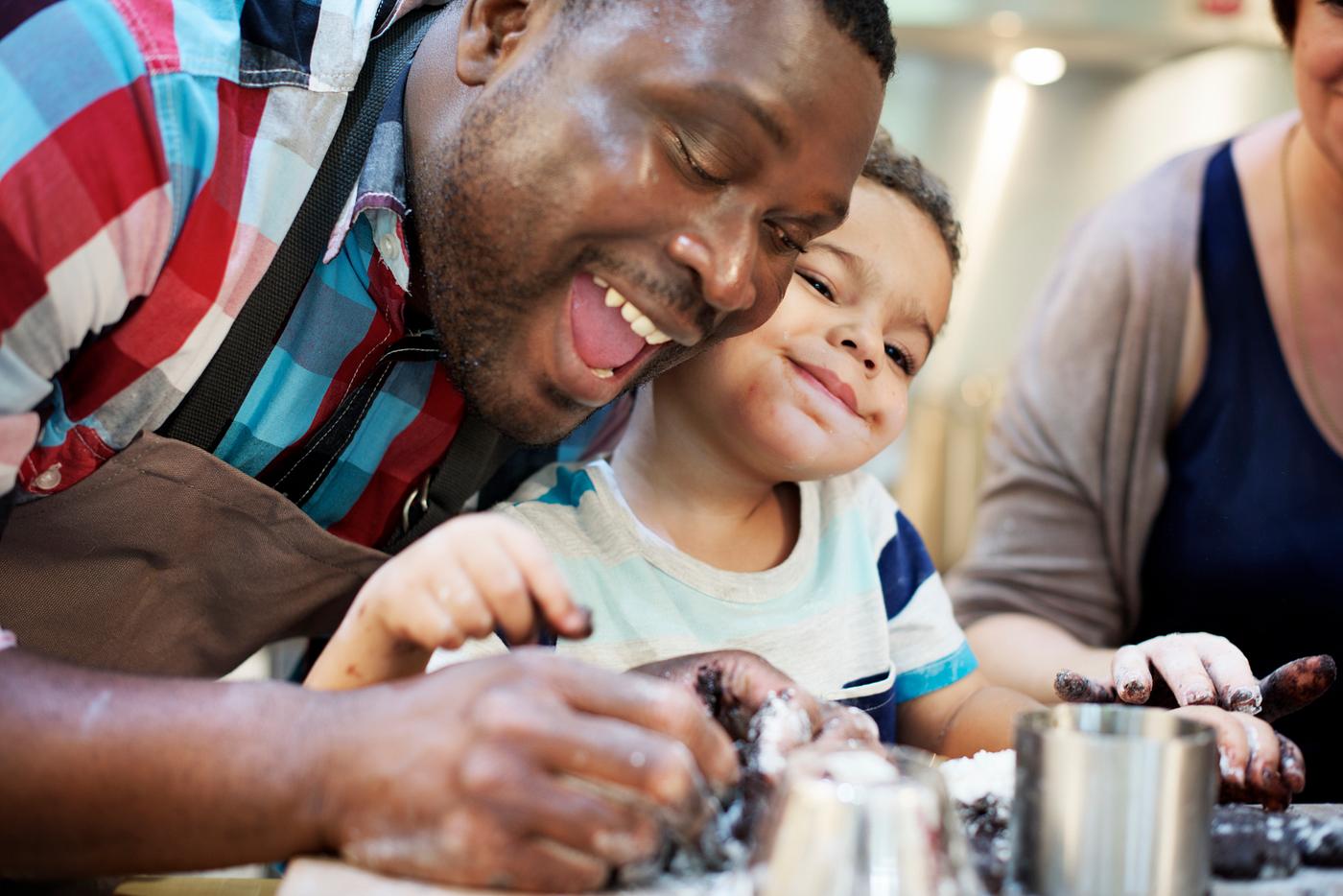 Family baking together in the kitchen - african, baking, activity, african american, african descent, bakery, black, bonding... Family baking together in the kitchen - african, baking, activity, african american, african descent, bakery, black, bonding...